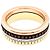 Anello Boucheron, "Quatre Classique Small", tre toni d'oro, PVD marrone e diamanti. - vista 4