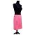 Falda Midi Moschino Jeans Rosa Pata de Gallo con Corazones