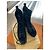 Louis Vuitton Stivaletti con Lacci in Pelle e Camoscio Nero - vista 4