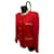 Hermès Red Linen Jacket with Mao Collar  - view 2