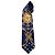 Versus Versace Cravatta in seta Versus Gianni Versace Stampa Barocca Blu e Oro D'oro