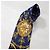 Versus Versace Cravatta in seta Versus Gianni Versace Stampa Barocca Blu e Oro D'oro - vista 2