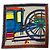 Hermès Hermes Carre 90 Balade en Berline Scarf Multicolore