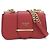 Borsa a tracolla in pelle Saffiano Prada Rosso