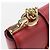 Borsa a tracolla in pelle Saffiano Prada Rosso - vista 5
