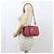 Borsa a tracolla in pelle Saffiano Prada Rosso - vista 8