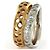 Anello Pomellato Milano in Oro Giallo e Bianco con Diamanti Argento D'oro - vista 2
