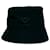Cappello bucket Prada Re-Nylon con logo Nero