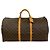Louis Vuitton Vintage Keepall 60 Monogram Leder Boston Bag Braun