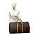 Louis Vuitton Vintage Keepall 60 Monogram Leder Boston Bag Braun - Ansicht 2