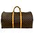 Louis Vuitton Vintage Keepall 60 Monogram Leder Boston Bag Braun - Ansicht 3