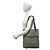 Gucci Vintage Sherry Line GG Logo Ledertasche Braun Rot Grün - Ansicht 2