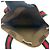 Gucci Vintage Sherry Line GG Logo Ledertasche Braun Rot Grün - Ansicht 9