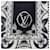 Sciarpa Louis Vuitton Monogram Nero e Bianco Grigio  - vista 5