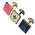 Louis Vuitton Bouton de Manchette Champs-Élysées Set de gemelos Plata Multicolor