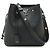 Borsa a tracolla Louis Vuitton Lockmere Bucket borchiata Nero