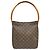 Borsa Tote Louis Vuitton Looping GM Marrone Monogramma