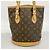 Borsa Tote Louis Vuitton Monogram Bucket PM Marrone - vista 11