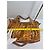 MCM Visetos Borsa Tote con Charm Orsetto Marrone - vista 12