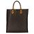 Borsa Tote Louis Vuitton Monogram Sac Plat Marrone