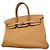 Hermès Borsa Hermes Birkin 35 in pelle Taurillon Clemence Marrone