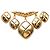 Chanel Gold Gold Plated Quilted Diamond Charms Halskette Golden - Ansicht 2