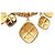 Chanel Gold Gold Plated Quilted Diamond Charms Halskette Golden - Ansicht 3