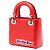 Lady Dior mini in pelle di vitello con perline rossa Rosso - vista 2