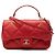 Chanel Red Small Lambskin Easy Carry Flap Rosso