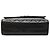 Chanel Black CC gestepptes Lammleder Flap Crossbody Schwarz - Ansicht 3