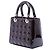 Lady Dior Cannage in vernice viola, misura Medium Porpora - vista 2