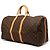 Louis Vuitton Brown Monogram Keepall Bandouliere 55 - view 2