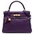 Hermès Purple Taurillon Clemence Kelly II Retourne 28 Porpora