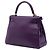 Hermès Purple Taurillon Clemence Kelly II Retourne 28 Porpora - vista 2