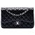 Chanel Black Jumbo Classic Lambskin Double Flap Nero