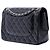 Chanel Black Jumbo Classic Lambskin Double Flap Nero - vista 2