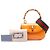 Borsa Gucci Orange Small Calfskin Web Bamboo 1947 in pelle di vitello Arancione - vista 7