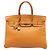 Hermès Orange Togo Birkin Retourne 35 Arancione