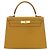 Hermès Kelly II Sellier 28 in pelle Epsom gialla Giallo Senape