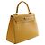 Hermès Kelly II Sellier 28 in pelle Epsom gialla Giallo Senape - vista 2