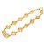 Collana Choker Chanel Diamond Motif Rhombus Bean D'oro - vista 2