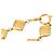 Collana Choker Chanel Diamond Motif Rhombus Bean D'oro - vista 4