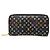 Louis Vuitton Monogram Multicolor Zippy Wallet Schwarz Mehrfarben