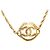 Collana con pendente a catena vintage Chanel Coco Mark D'oro - vista 2