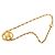 Collana con pendente a catena vintage Chanel Coco Mark D'oro - vista 3