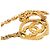 Collana con pendente a catena vintage Chanel Coco Mark D'oro - vista 4
