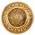 Spilla Chanel Vintage Round Logo D'oro