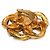 Orecchini Chanel Coco Mark Vintage Flower D'oro - vista 3