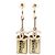 Orecchini Chanel Coco Mark 31 Rue Cambon Le Plate Swing D'oro