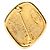 Chanel Coco Mark 31 RUE CAMBON Vergoldete Brosche Golden - Ansicht 2